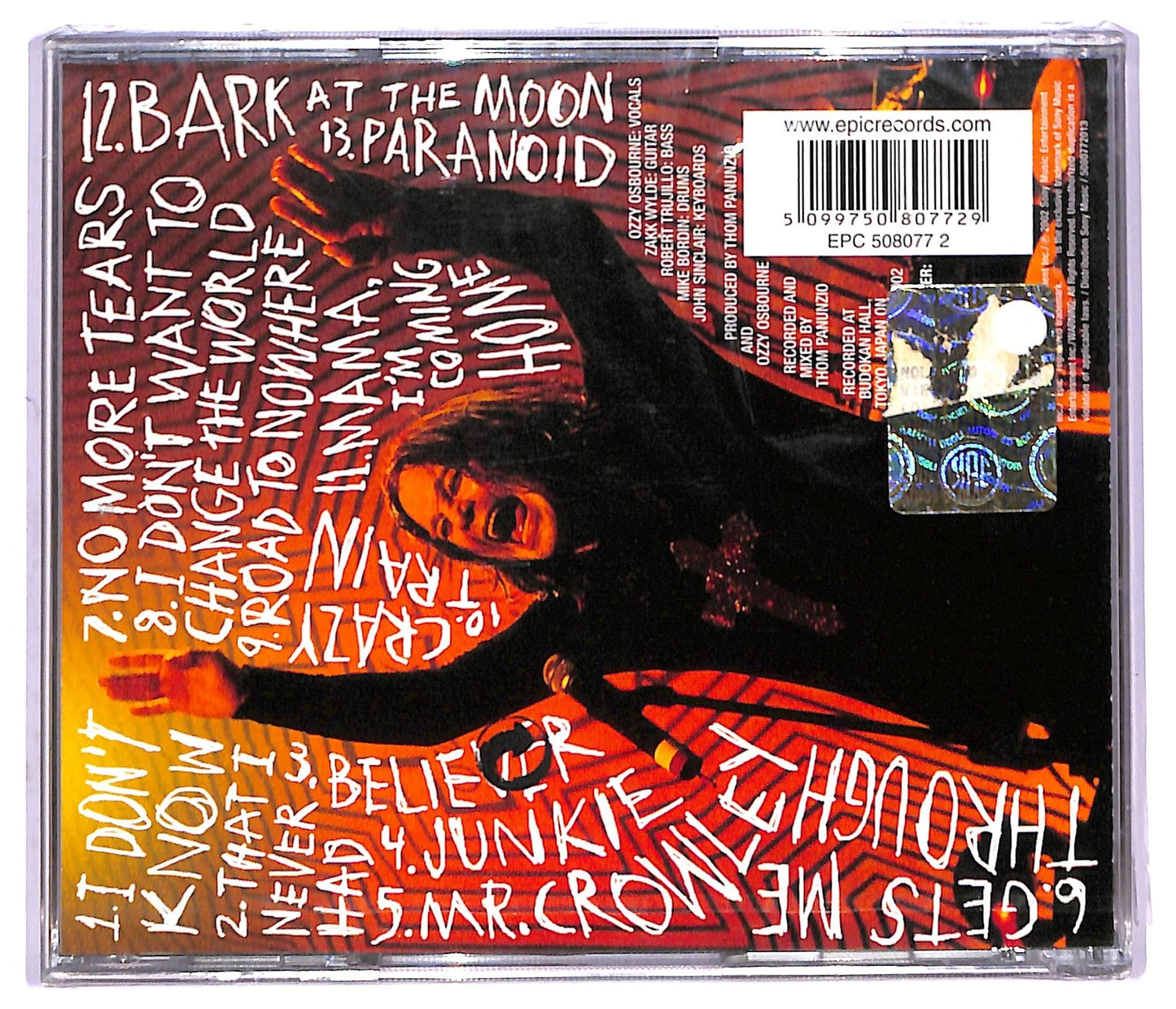 EBOND Ozzy Osbourne - Live At Budokan CD CD083940