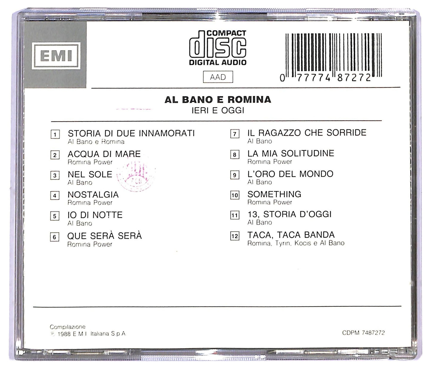 EBOND Al Bano & Romina Power - Ieri E Oggi CD CD084038