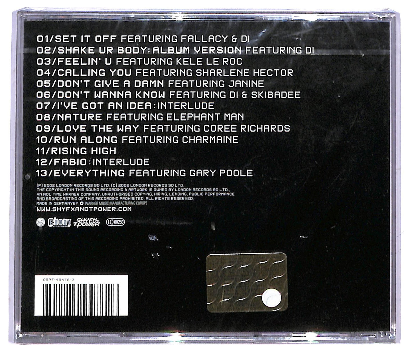 EBOND Shy FX & T Power - Set It Off CD CD084152