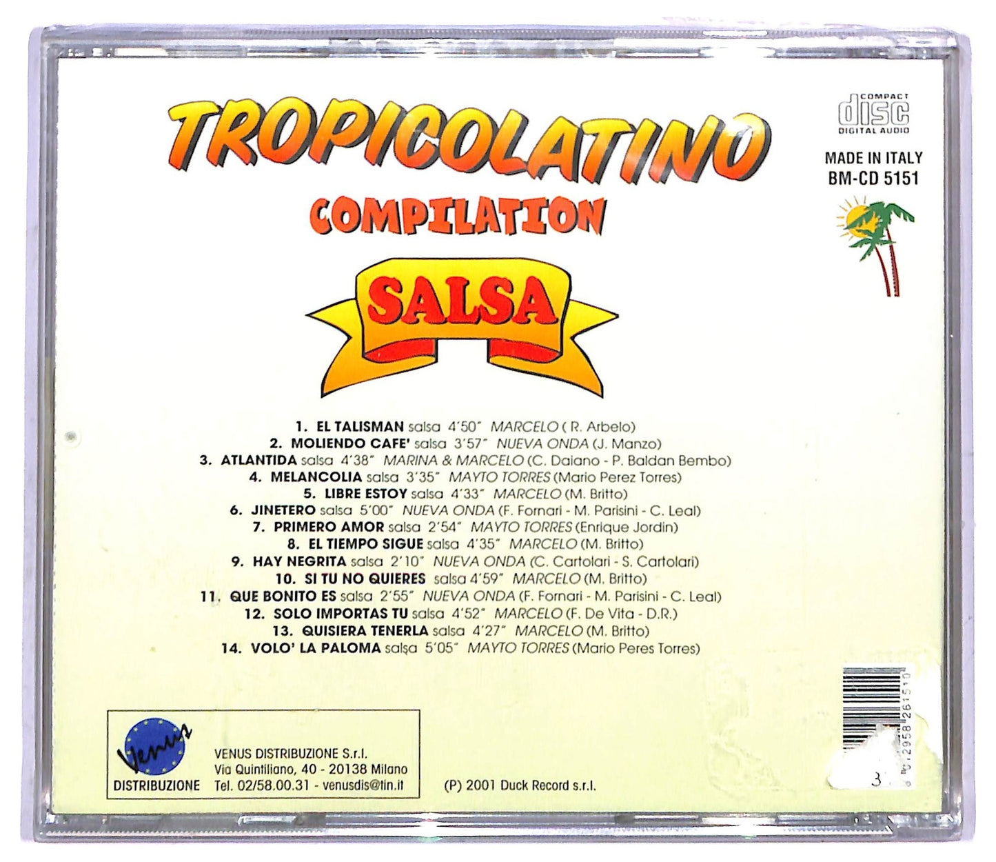 EBOND Various - Tropicolatino Compilation Salsa CD CD084209