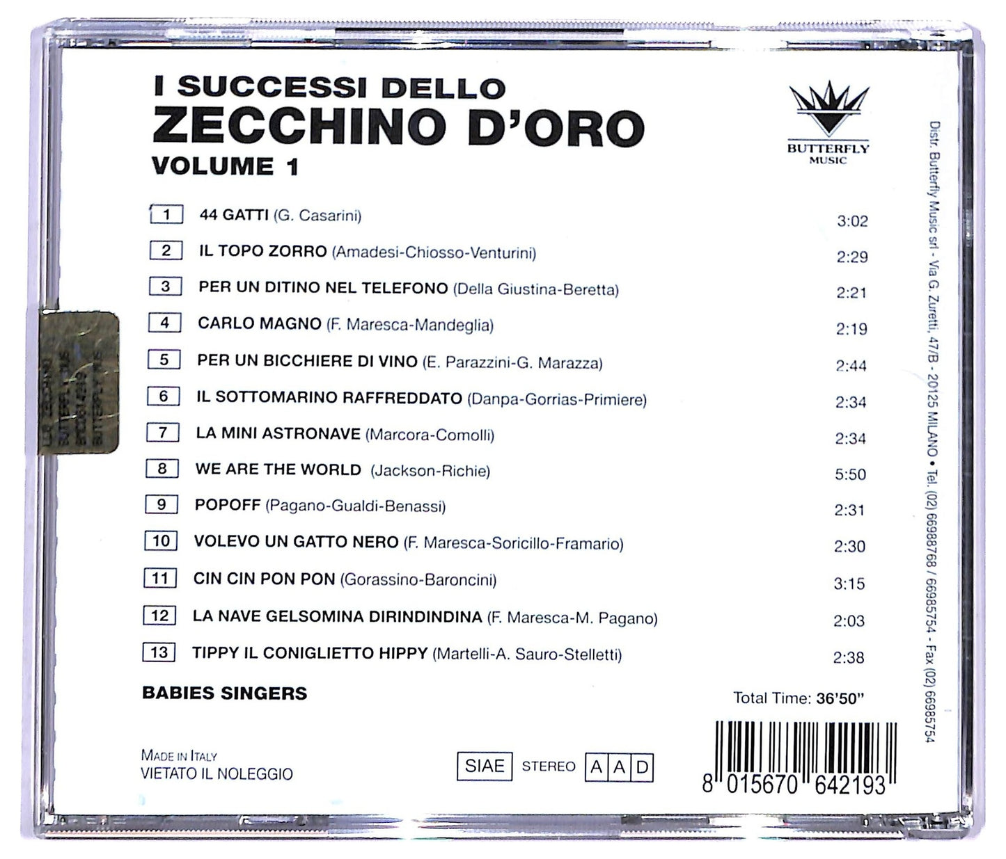 EBOND Various - I successi dello Zecchino d'oro volume 1 CD CD084253