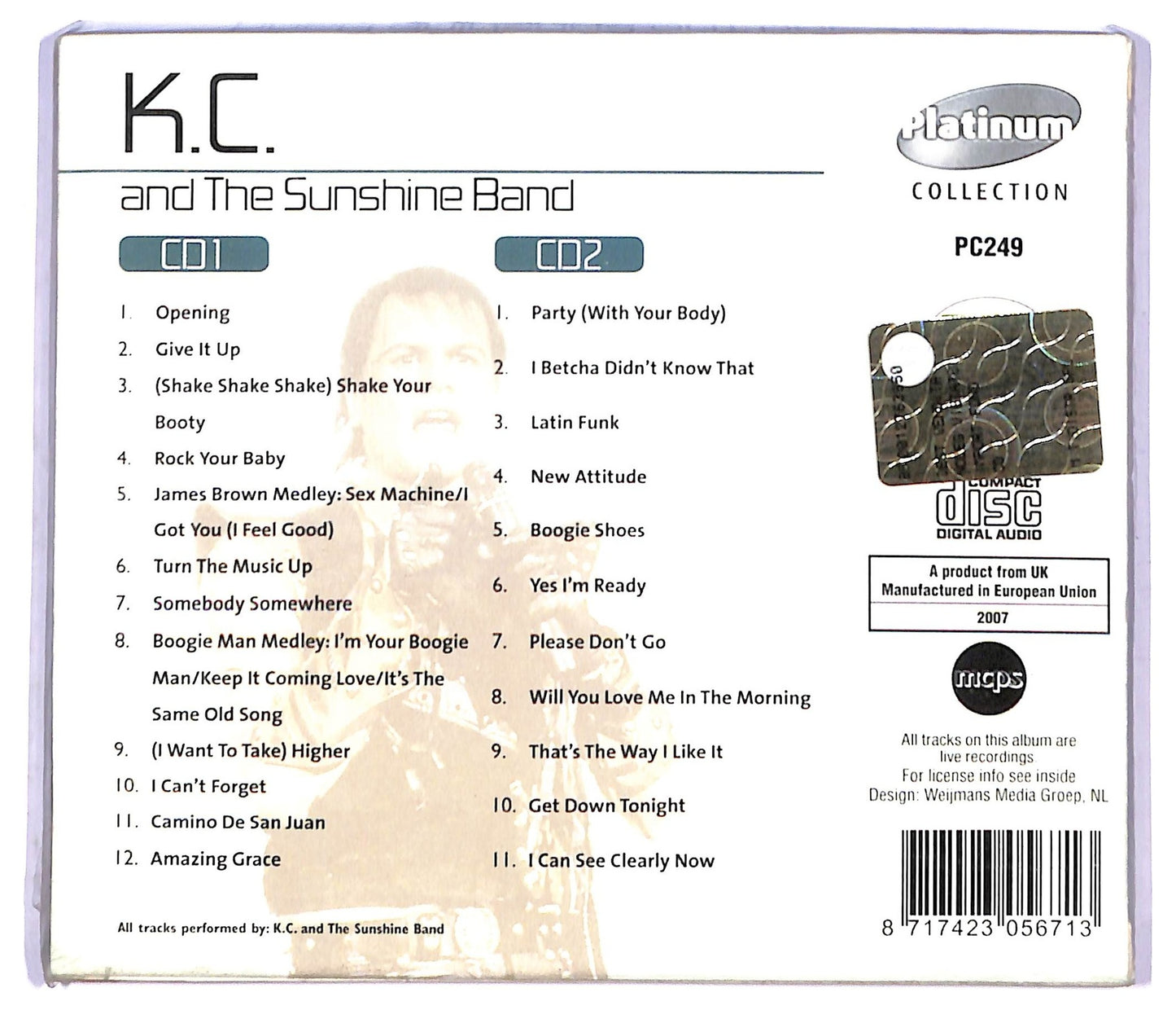 EBOND KC And The Sunshine Band - KC And The Sunshine Band CD CD084341