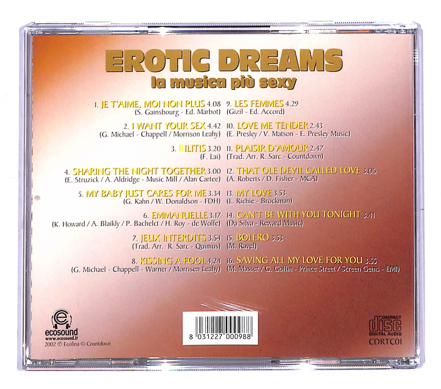 EBOND Various - Erotic Dreams la musica piu sexy CD CD084429