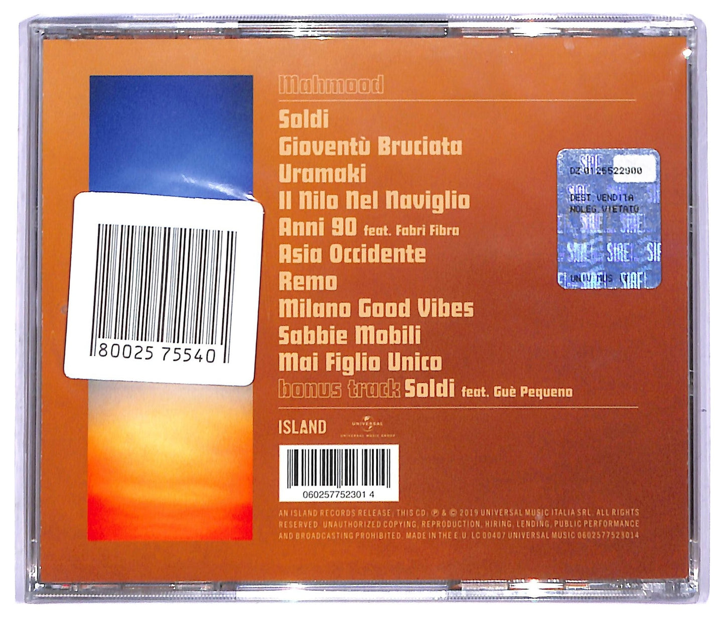 EBOND Mahmood - Gioventu Bruciata CD CD084522