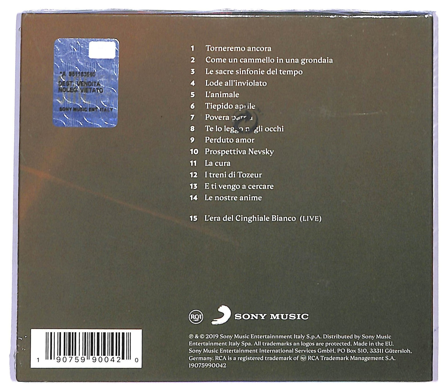 EBOND Franco Battiato & Royal Philharmonic - Torneremo Ancora CD CD084704