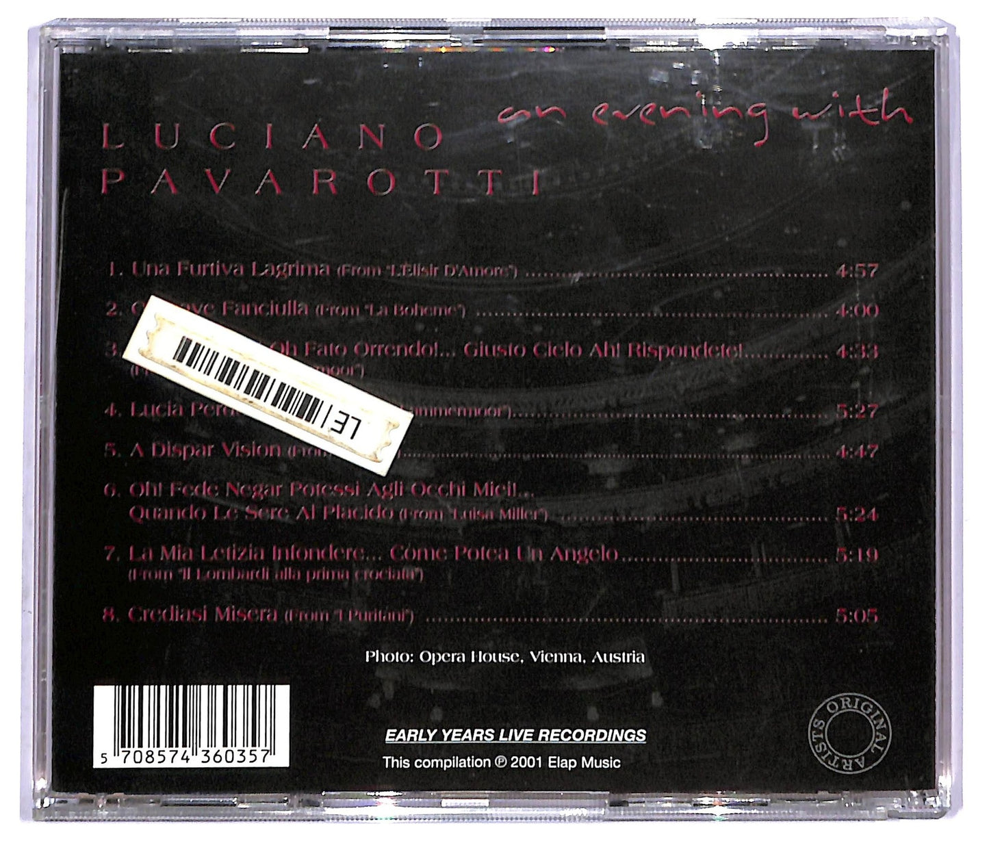 EBOND Luciano Pavarotti - An Evening With CD CD084722