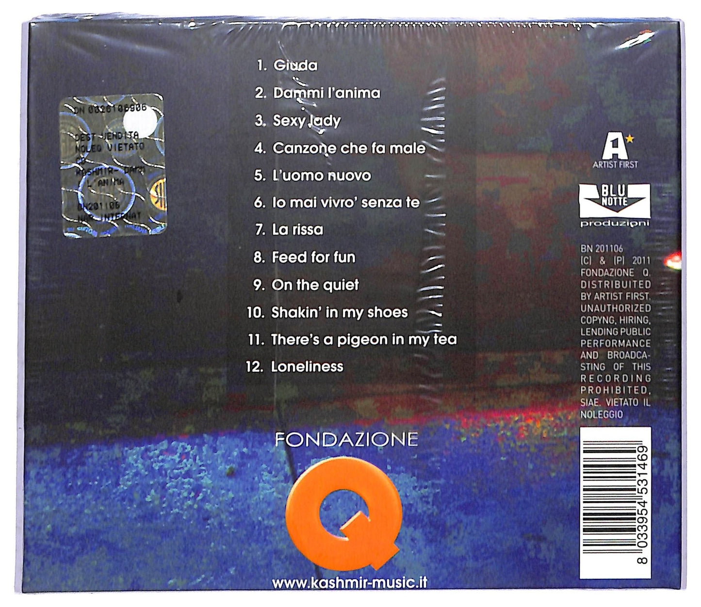 EBOND Kashmir - Dammi L'anima CD CD084739