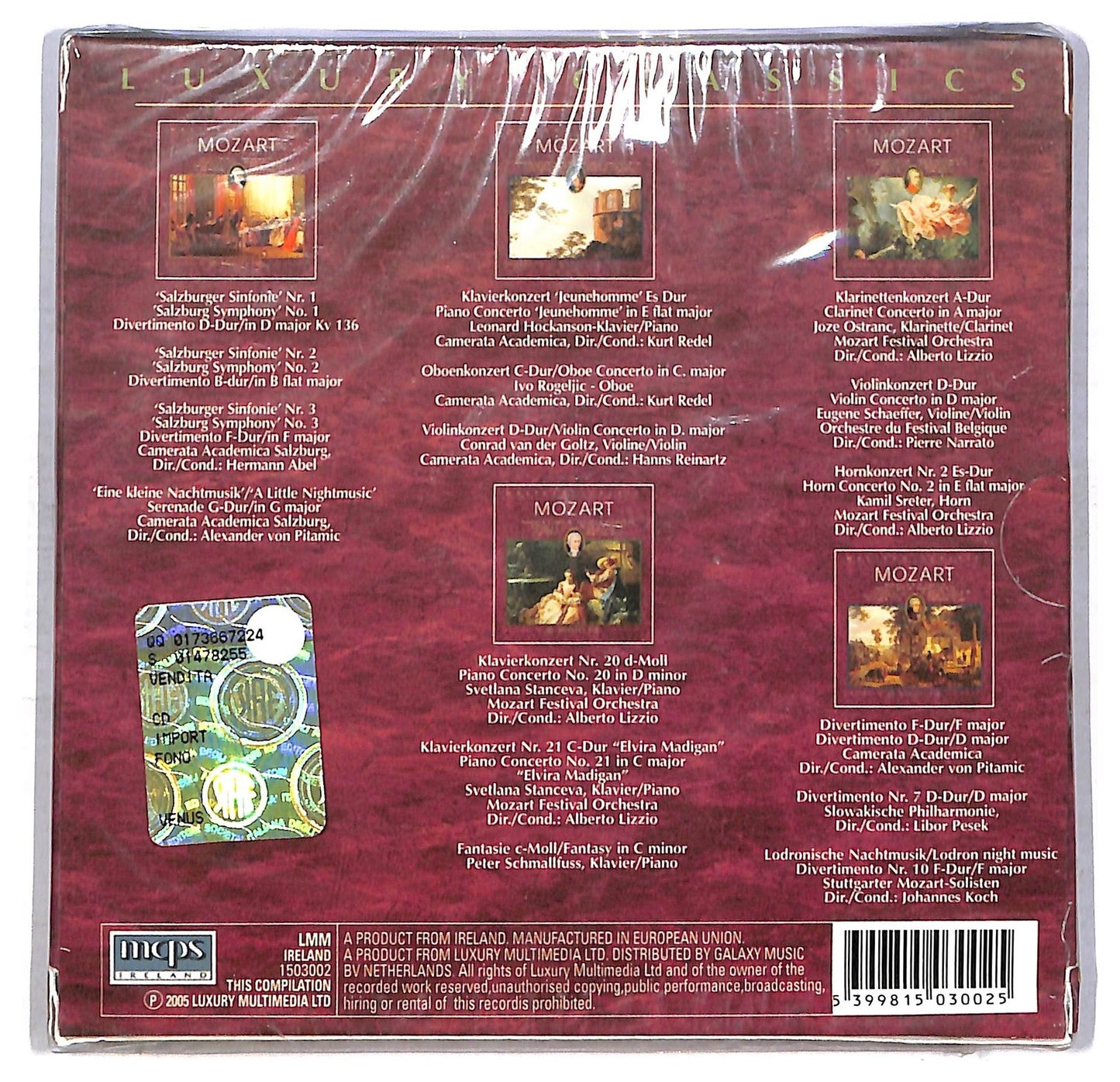 EBOND The mozart collection - The mozart collection (5 dischi) CD CD085005