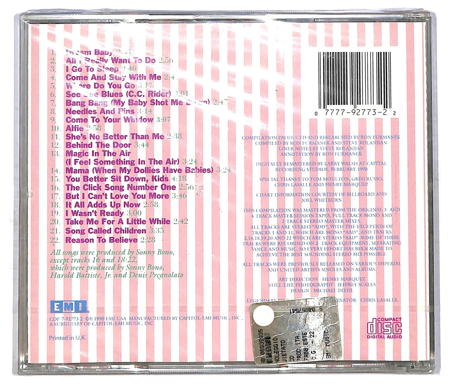 EBOND Cher - Bang Bang - My Baby Shot Me Down CD CD085032