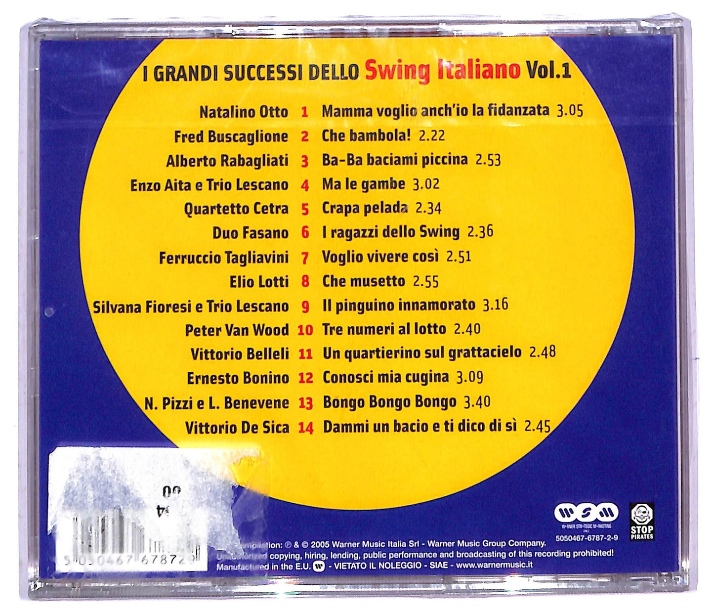 EBOND Various - I Grandi Successi Dello Swing Italiano Vol. 1 CD CD085208