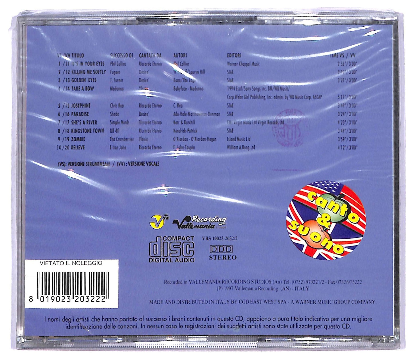 EBOND Various - Mela Canto e Mela Suono International vol.1 CD CD085325