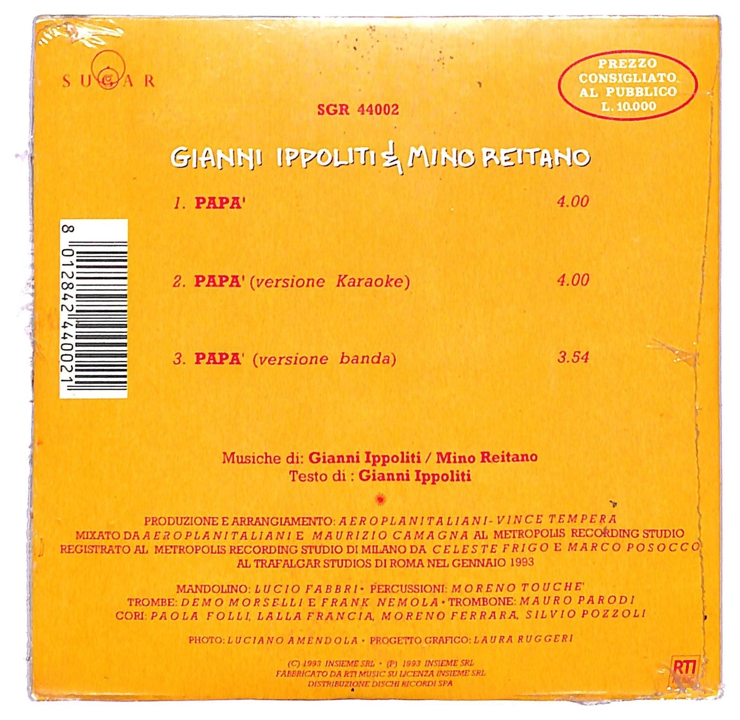 EBOND Gianni Ippoliti E Mino Reitano - Papa CD CD085456