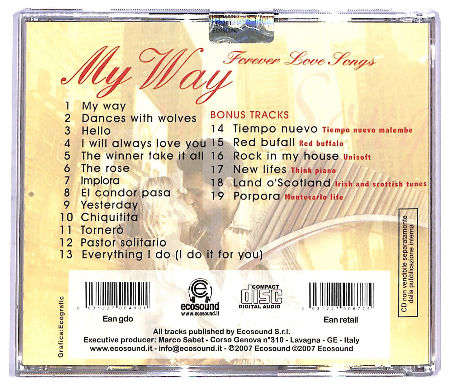 EBOND Various - My Way forever love songs CD CD085555