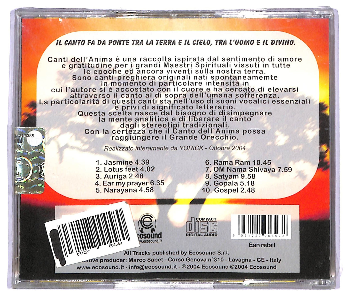 EBOND Various - Canti dell'anima CD CD085630