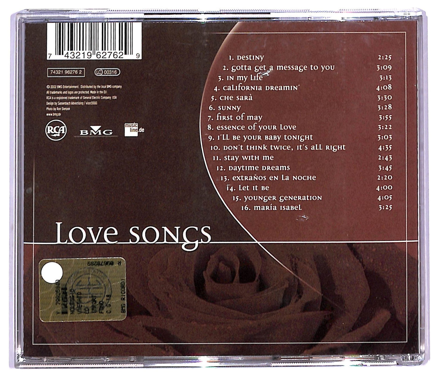 EBOND Jose Feliciano - Love Songs CD CD085721