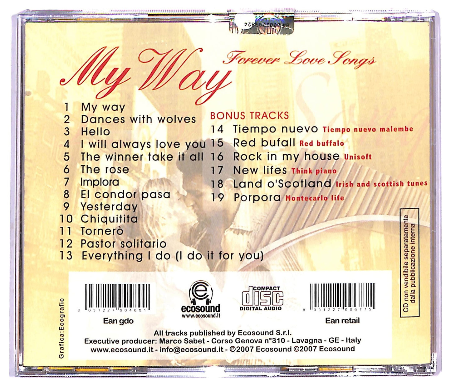 EBOND Various - My Way forever love songs CD CD085726