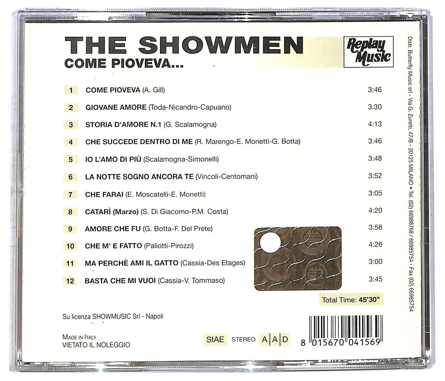 EBOND The Showmen - Come Pioveva... CD CD085861
