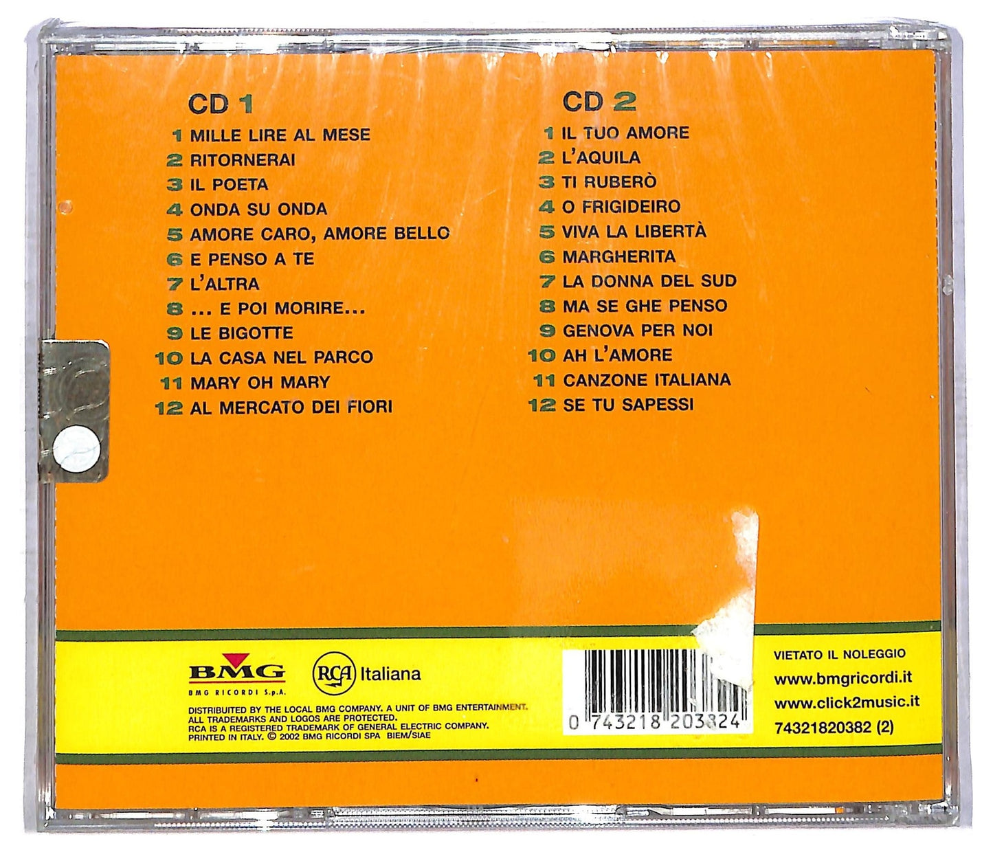 EBOND Bruno Lauzi - I Grandi Successi Originali CD CD086133