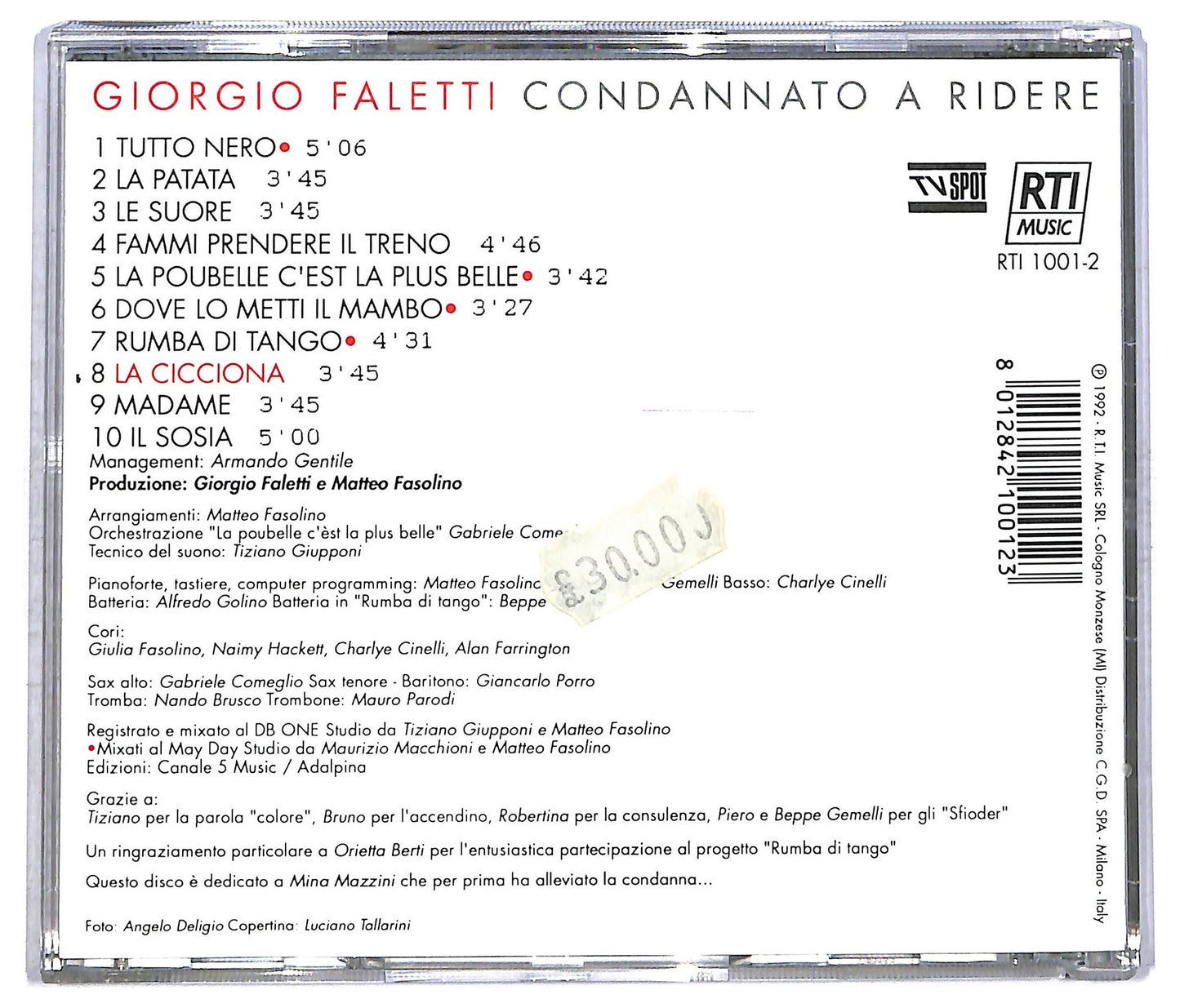 EBOND Giorgio Faletti - Condannato A Ridere CD CD086208