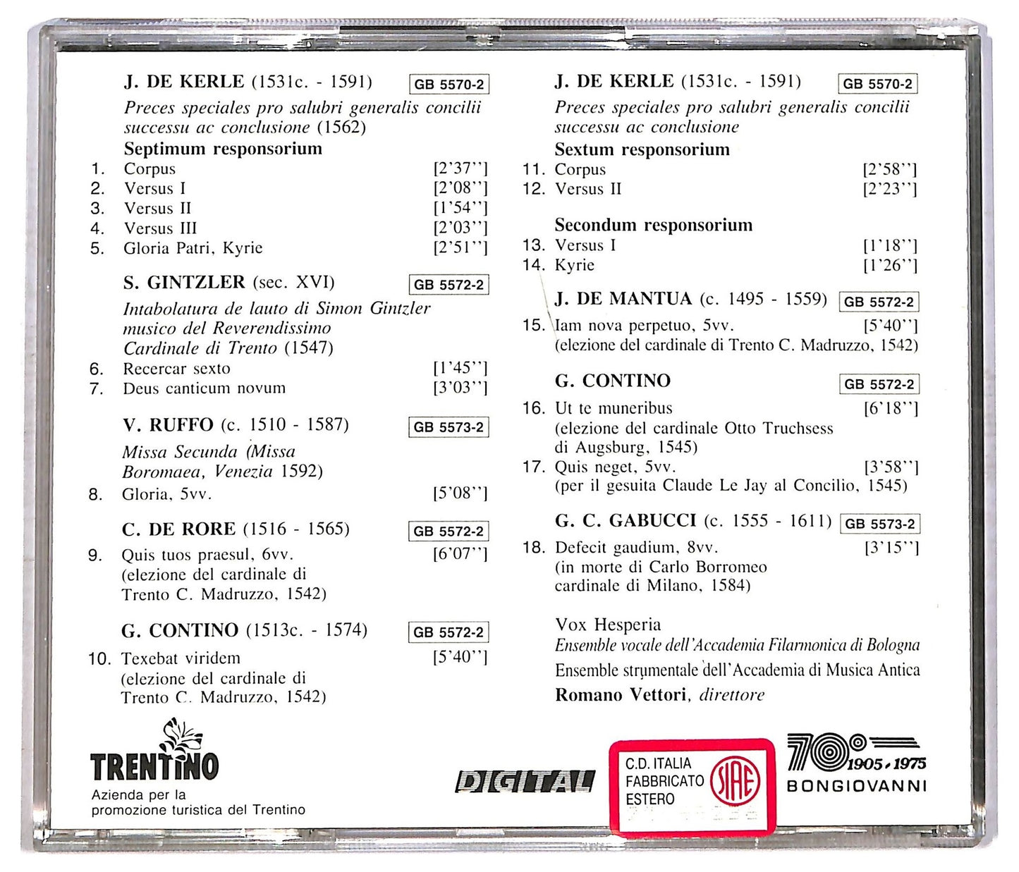 EBOND Various - Il Suono Del Concilio - Musica Per I Cardinali CD CD086306