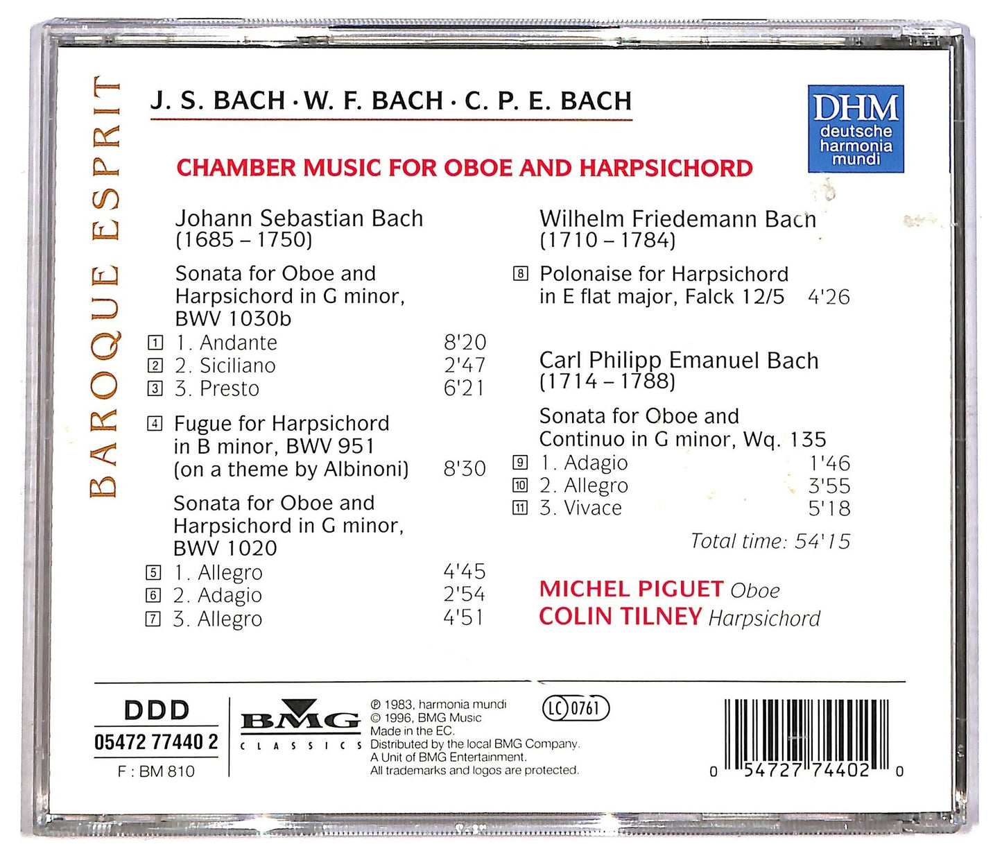 EBOND Various - Chamber Music For Oboe And Harpsichord CD CD086424