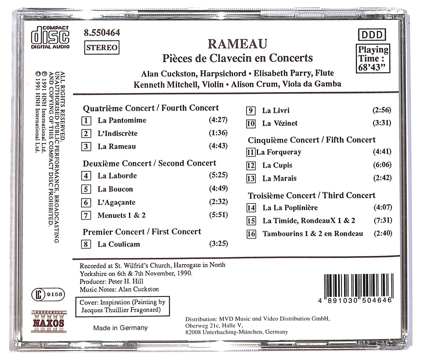 EBOND Various - Pieces De Clavecin En Concerts CD CD086433