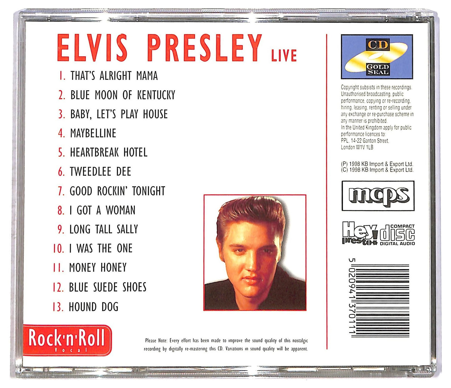 EBOND Elvis Presley - Elvis Presley Live CD CD086435