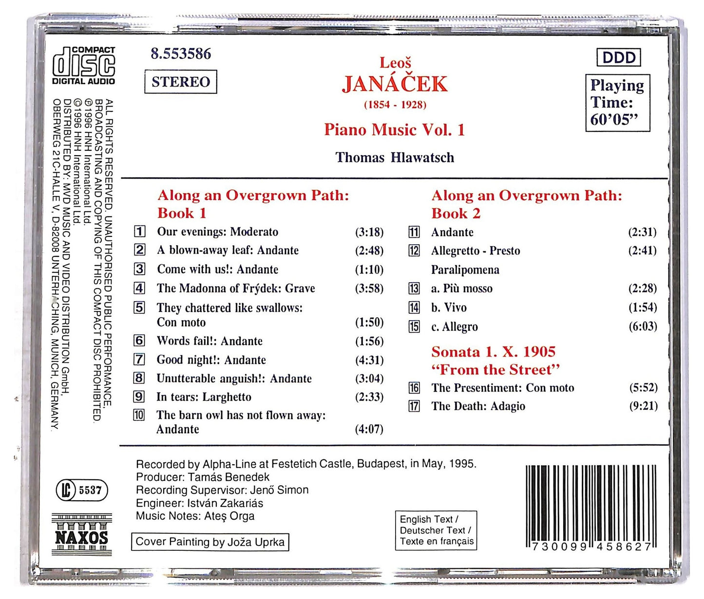 EBOND Thomas Hlawatsch, Leos Janaček - Piano Music Vol. 1 CD CD086437