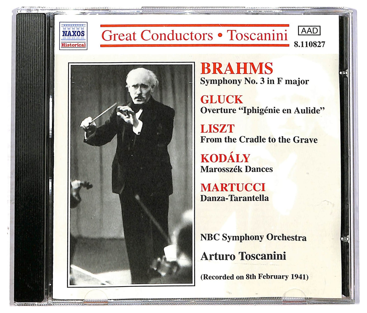 EBOND Arturo Toscanini - Brahms Gluck Liszt Kodaly Martucci CD CD086447