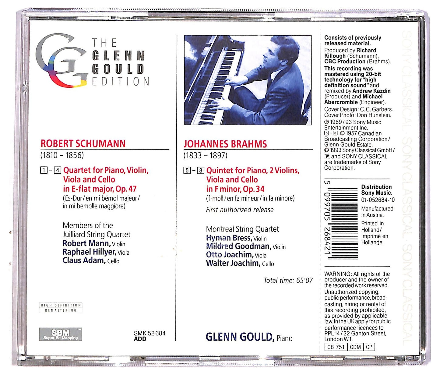 EBOND Various - Piano Quartet, Op. 47 Piano Quintet, Op. 34 CD CD086539