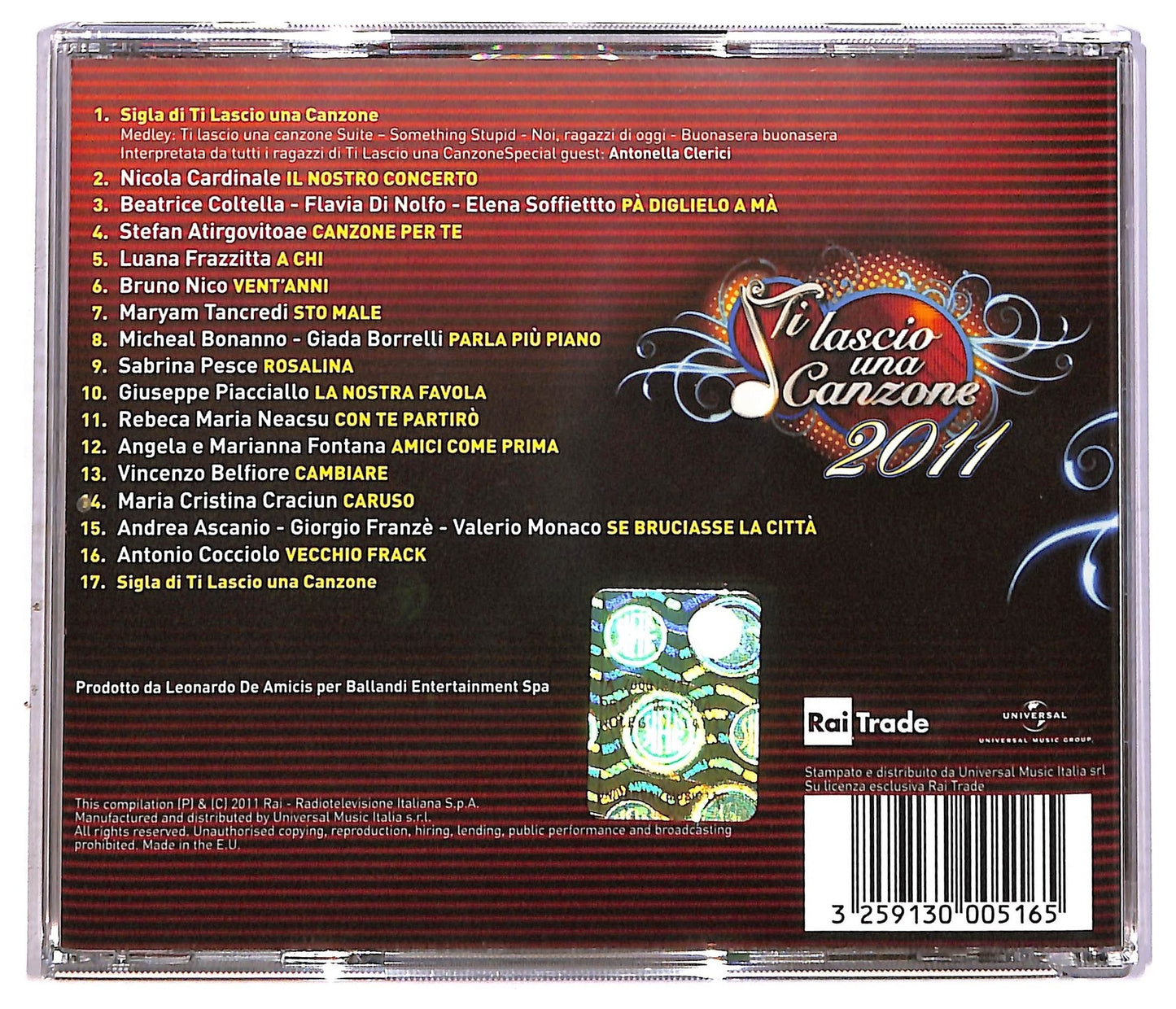 EBOND Various - Ti Lascio Una Canzone 2011 CD CD086639