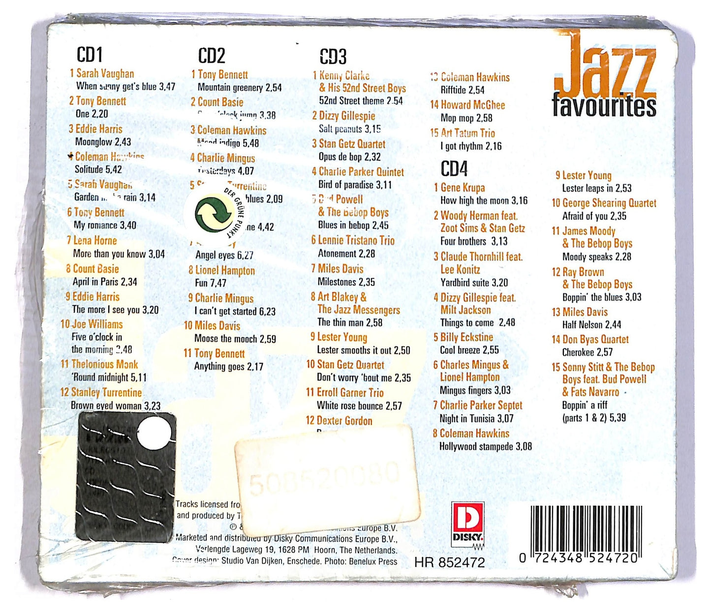 EBOND Various - Jazz Favourites (4 dischi) CD CD086652