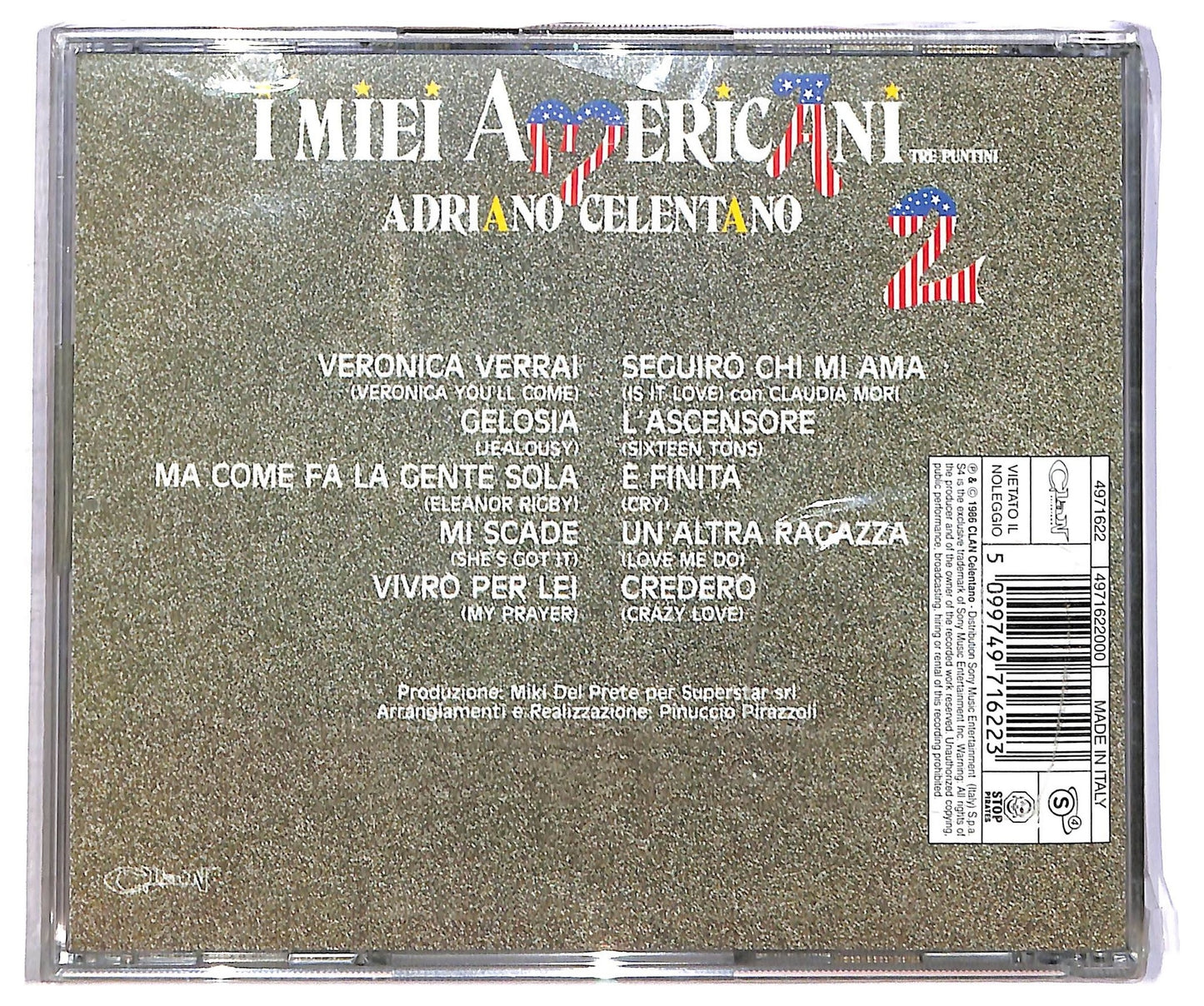 EBOND Adriano Celentano - I Miei Americani (Tre Puntini) 2 CD CD086654