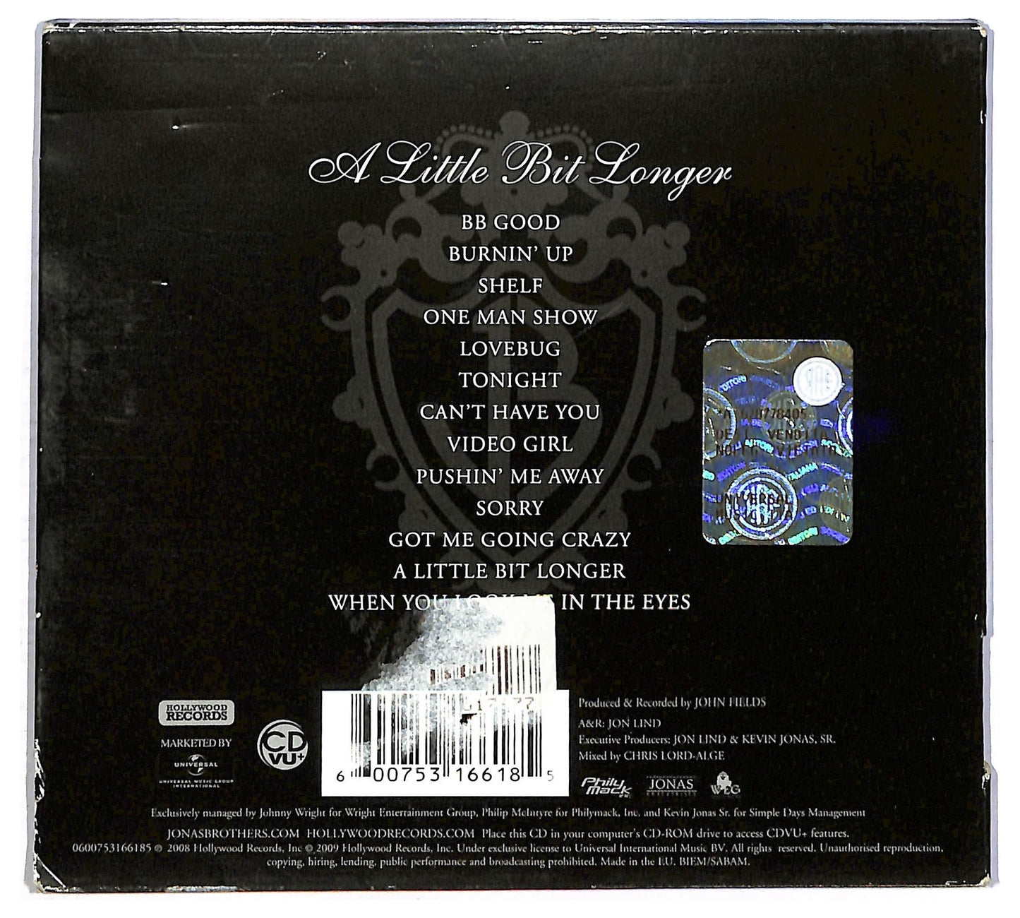 EBOND Jonas Brothers - A Little Bit Longer CD CD086720