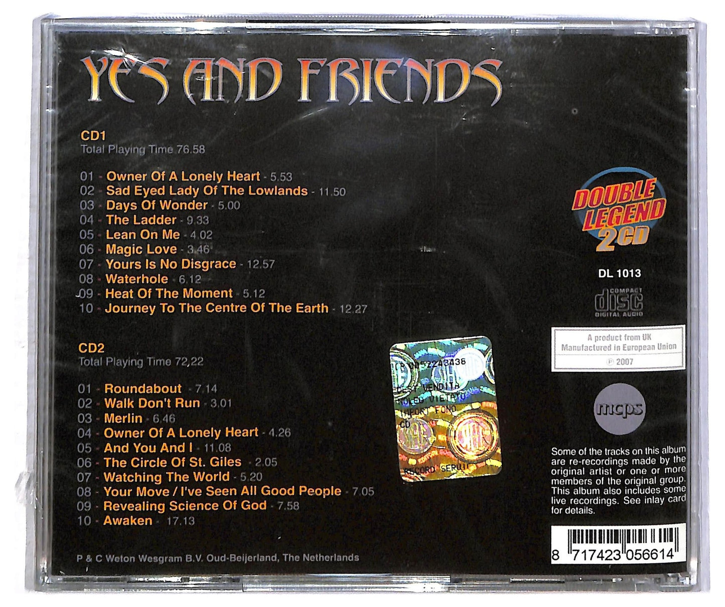 EBOND Yes And Friends - Yes And Friends CD CD086722