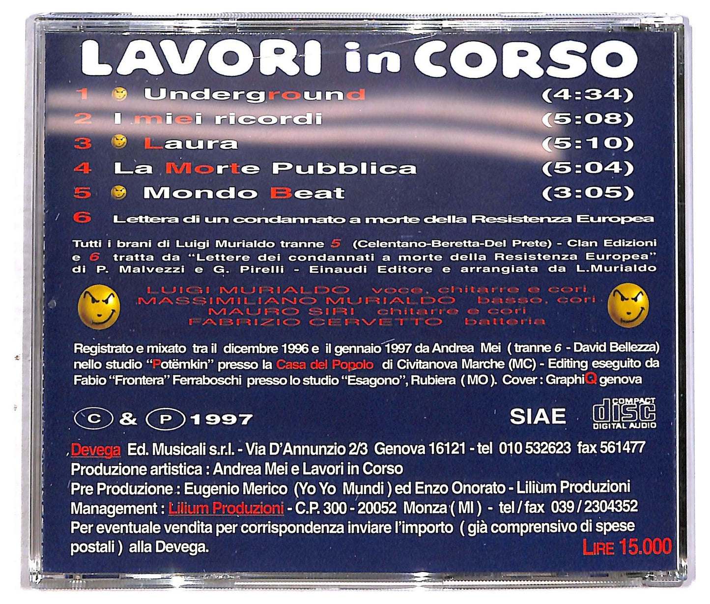 EBOND Lavori In Corso - Genova CD CD086830