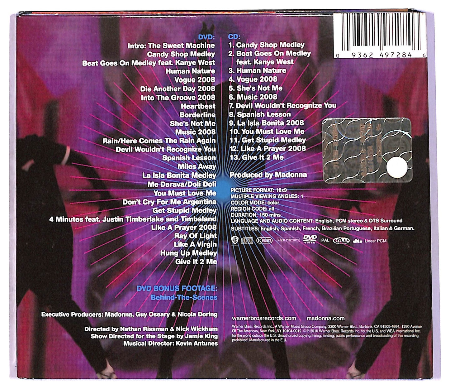 EBOND Madonna - Sticky & Sweet Tour + DVD CD CD087105