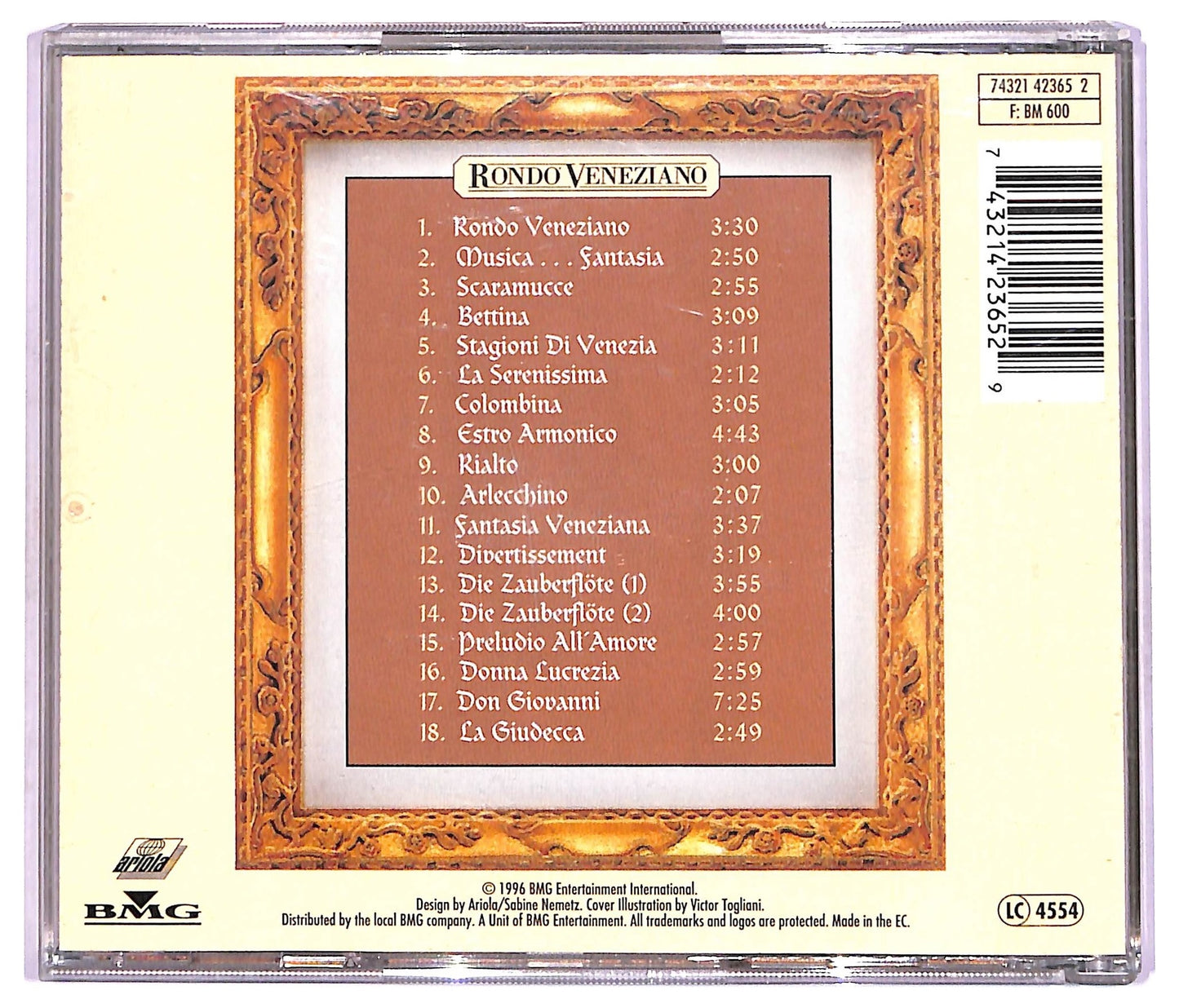 EBOND Rondo' Veneziano - The Best Of Rondo Veneziano Vol. 1 CD CD087129