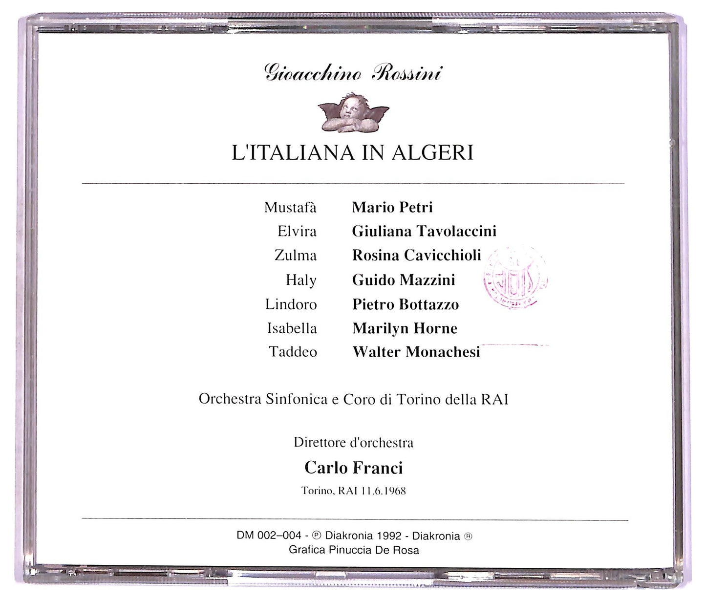 EBOND Gioacchino Rossini - L'Italiana in Algeri CD CD087132