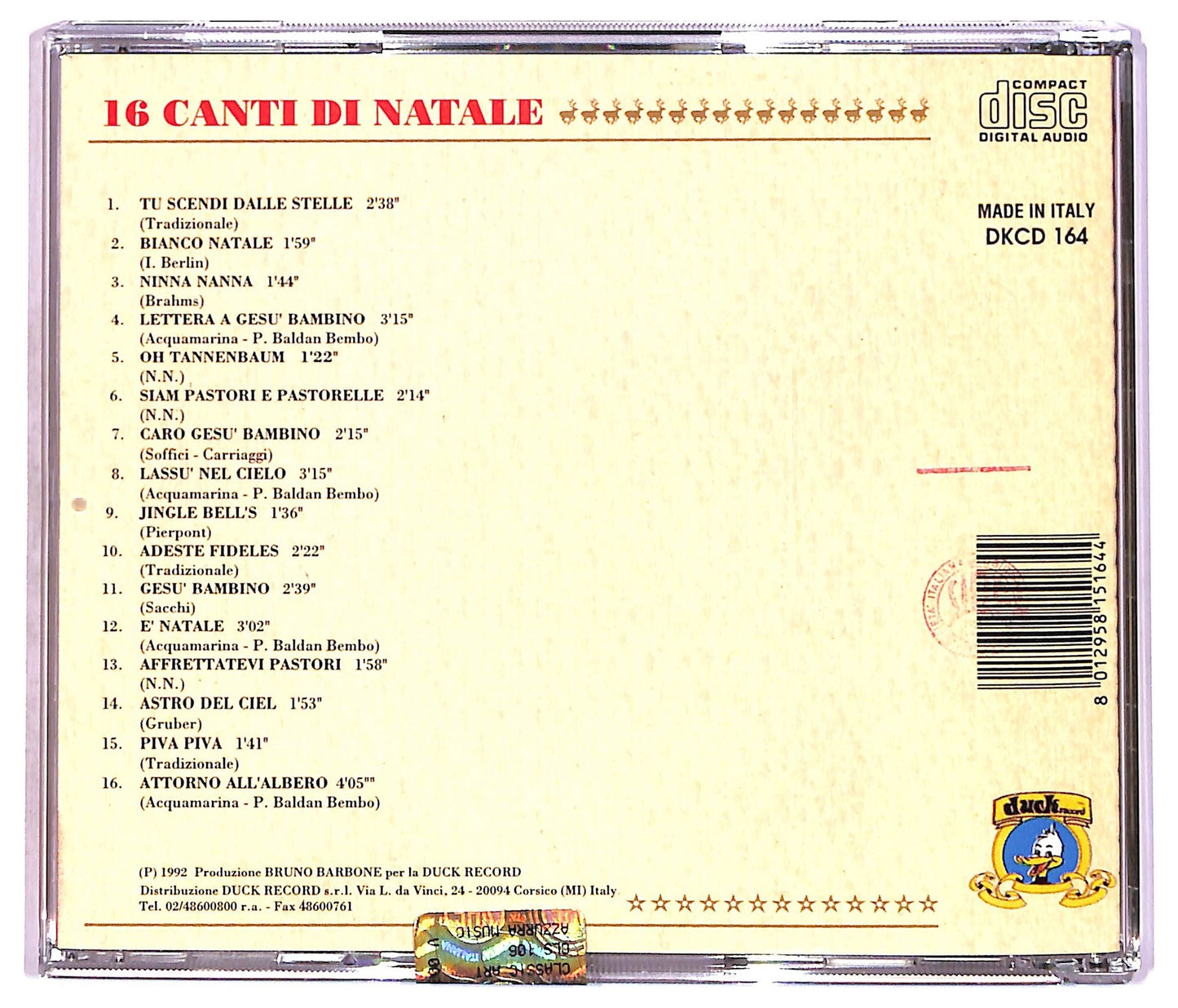 EBOND Various - 16 Canti Di Natale CD CD087206