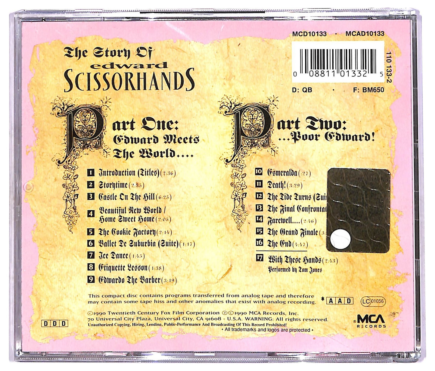 EBOND Danny Elfman - Edward Scissorhands Soundtrack CD CD087233