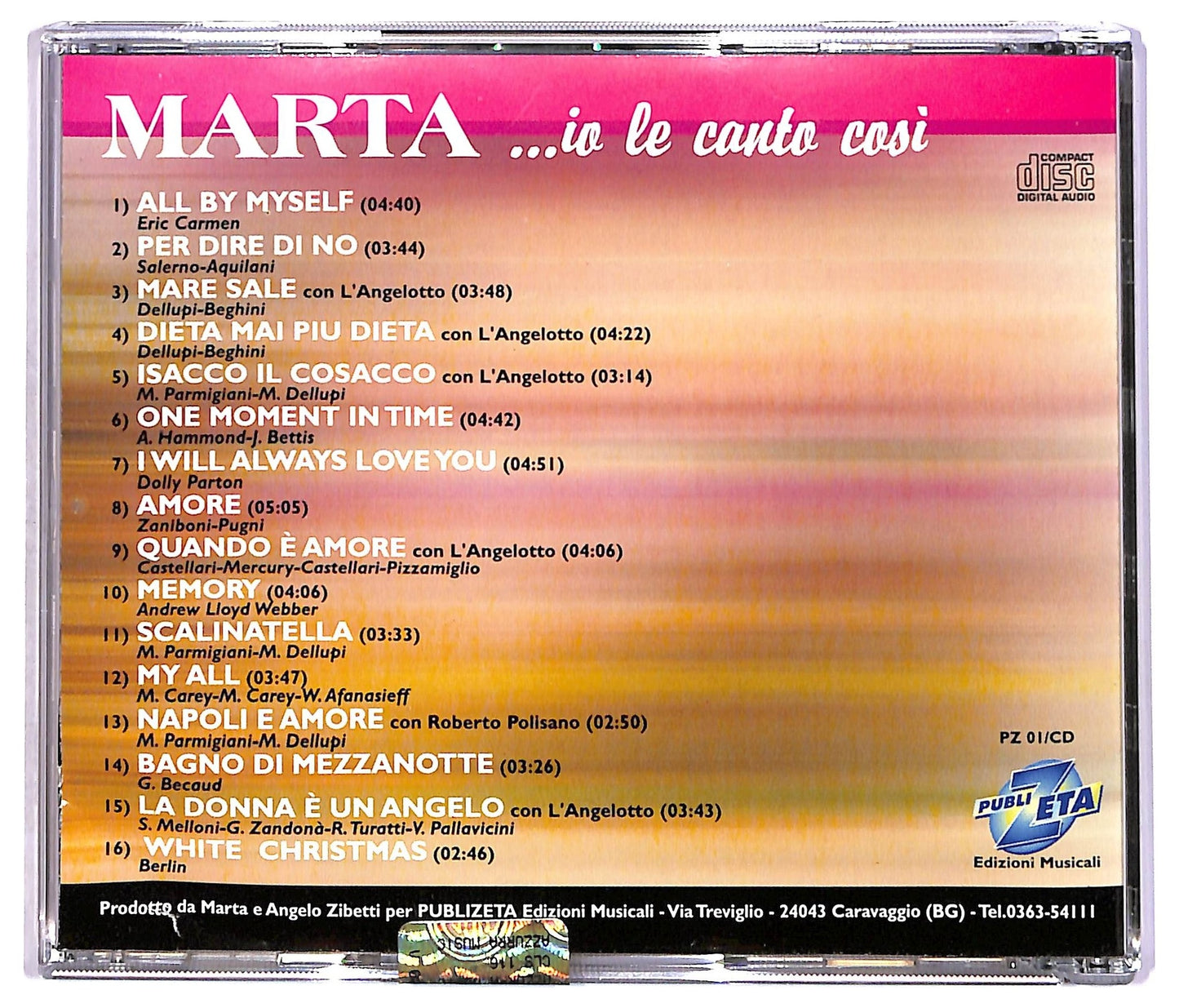 EBOND Marta - ...Io Le Canto Cosi CD CD087323