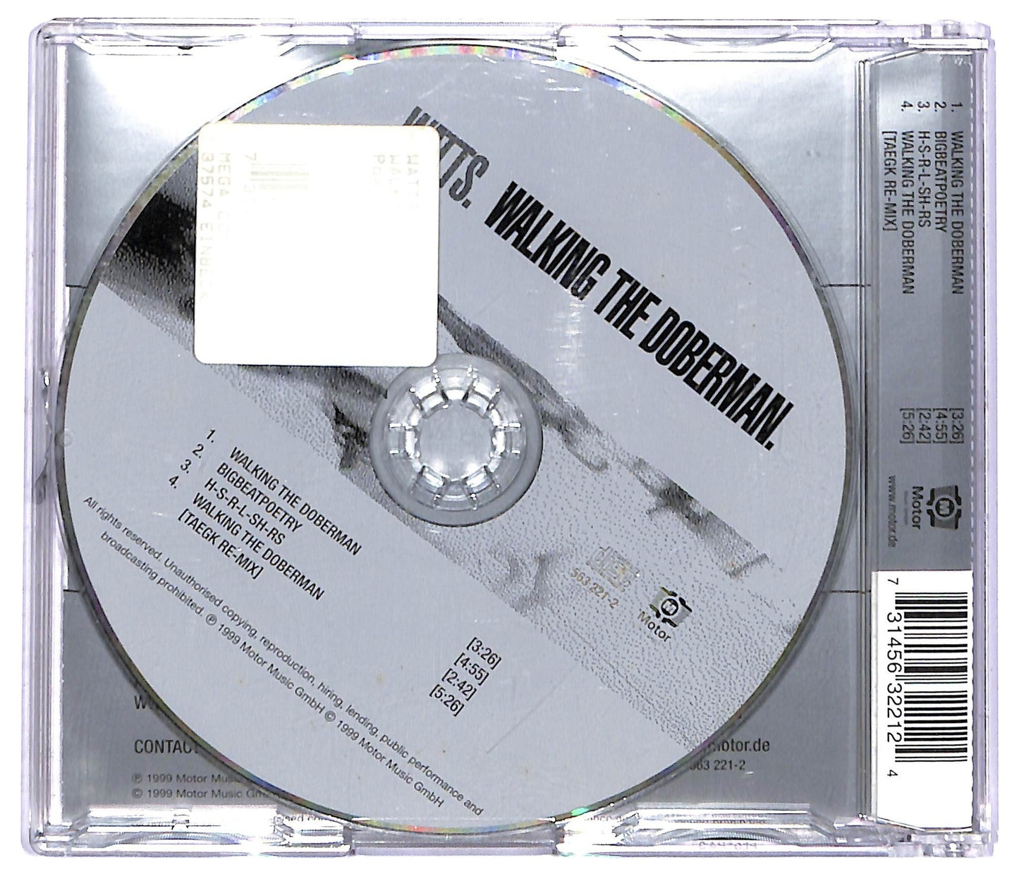 EBOND Watts - Walking The Doberman CD CD087341