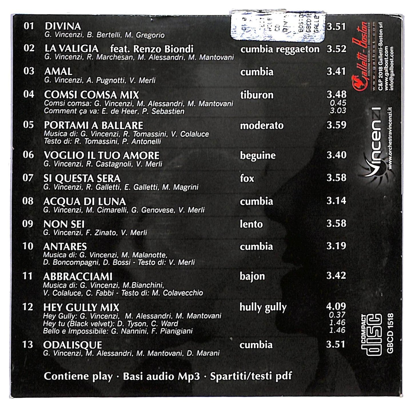 EBOND Giampiero Vincenzi - Divina CD CD087402