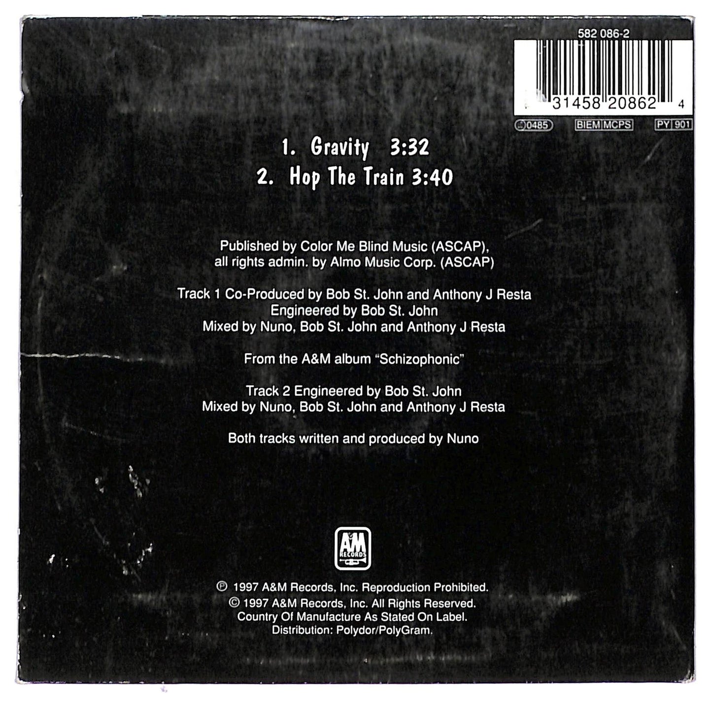 EBOND Nuno - Gravity CD CD087445