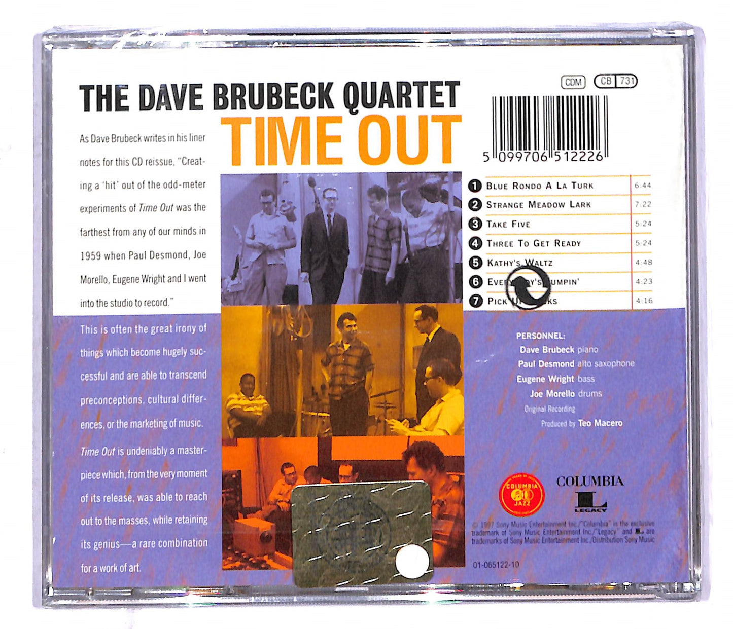 EBOND The Dave Brubeck Quartet - Time Out CD CD087465
