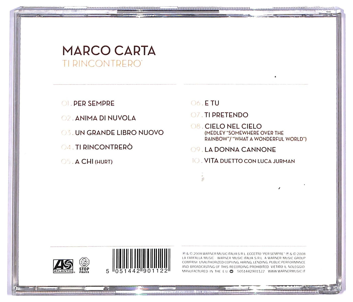 EBOND Marco Carta - Ti Rincontrero' CD CD087515