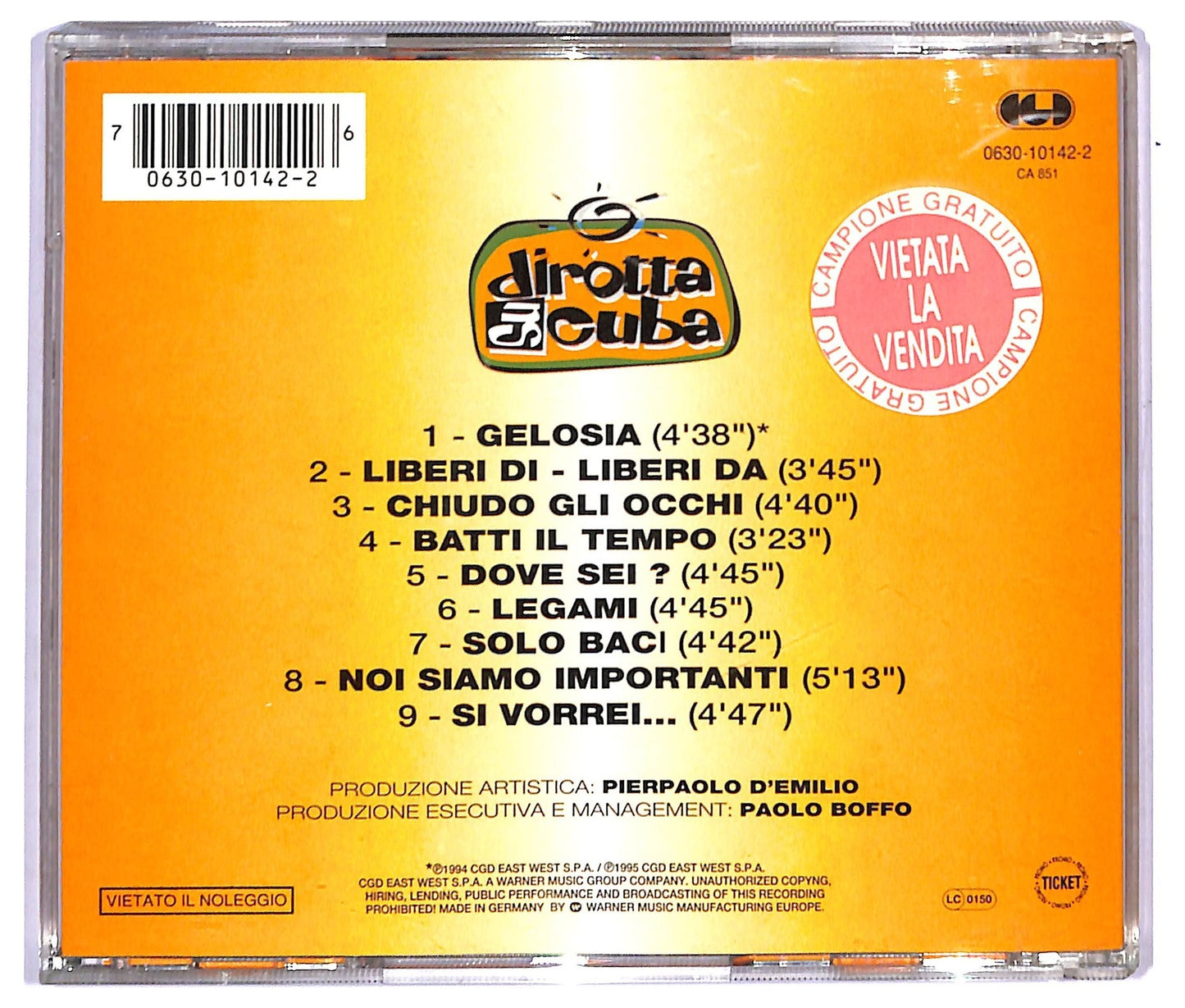 EBOND Dirotta Su Cuba - Dirotta Su Cuba CD CD087524
