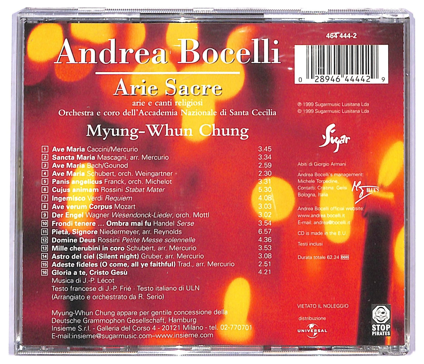 EBOND Andrea Bocelli - Arie Sacre CD CD087564