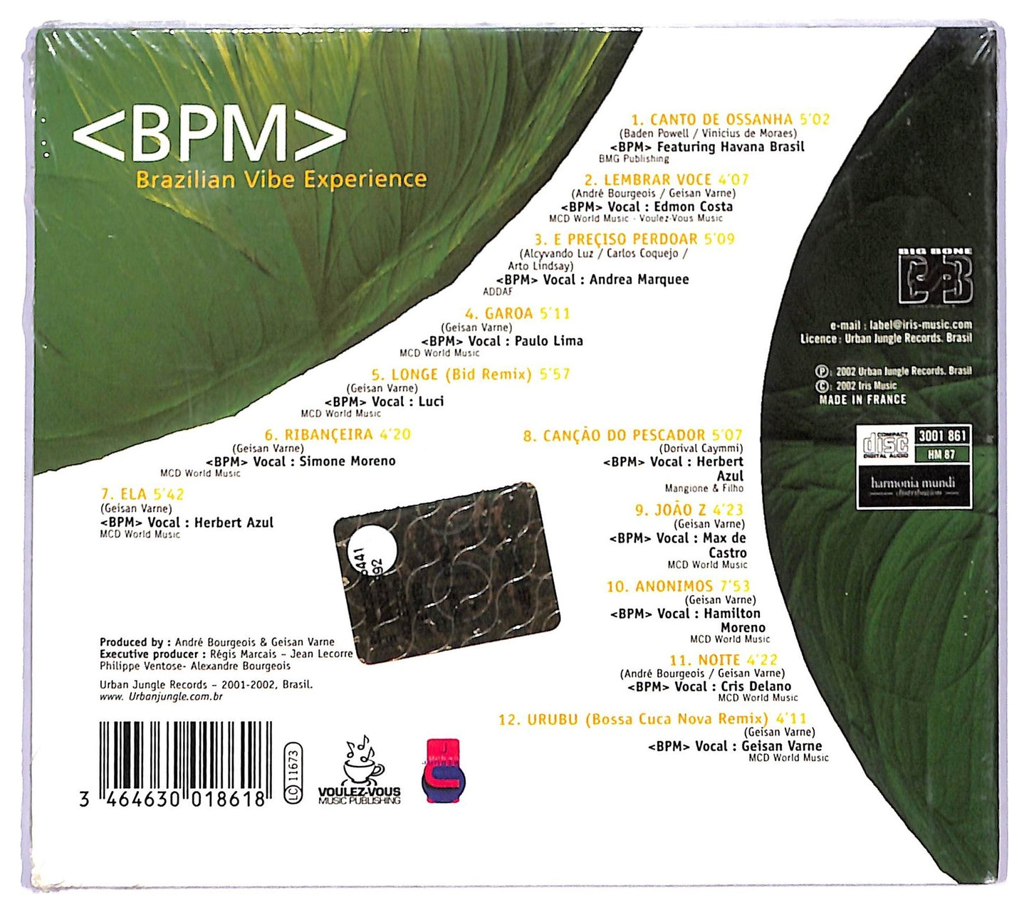 EBOND BPM - Brazilian Vibe Experience CD CD087604